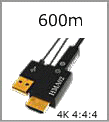 HDMI延長で300ｍまで伸ばせる光ケーブルHMA02シリーズ。コネクタ着脱可能で歩沿い配管も楽々。