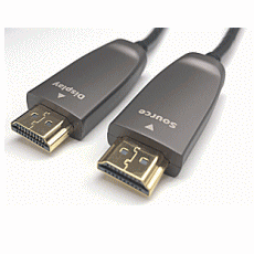 HDMIケーブル　着脱可能なコネクタで配線配管楽々光ケーブル